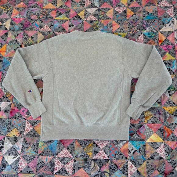 Vintage 90s Champion Reverse Weave Sweatshirt Script Size Small Heather Grey - Picture 8 of 8